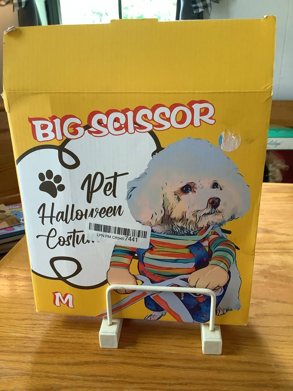 Big Scissor Pet Halloween Costume size M NWT